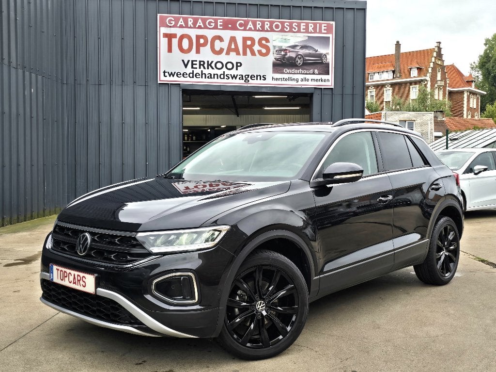 ✔VW T-ROC 1.0TSI Sport 2023 Euro6d❕ GPS, Apps, Camera,.., Auto's, Voorwielaandrijving, Stof, Zwart, Bedrijf