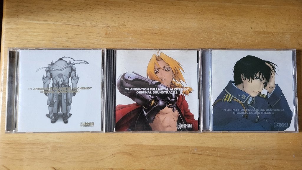 Lot CD Fullmetal Alchemist 1 à 3 OST Soundtrack, Cd's en Dvd's, Cd's | Filmmuziek en Soundtracks, Tv-soundtrack, Ophalen, Album