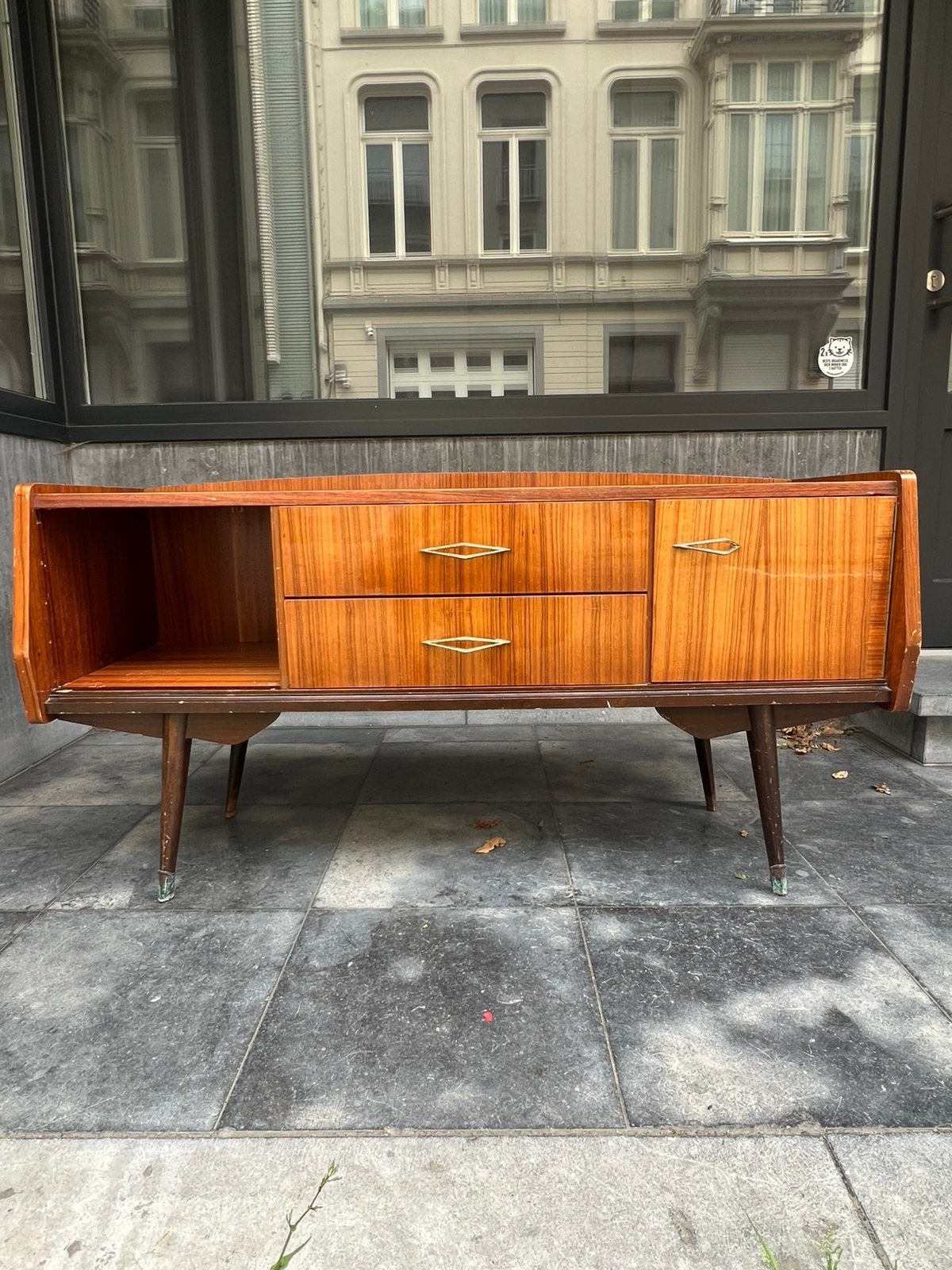 Vintage TV kastje, Ophalen, Gebruikt, 100 tot 150 cm, Vintage