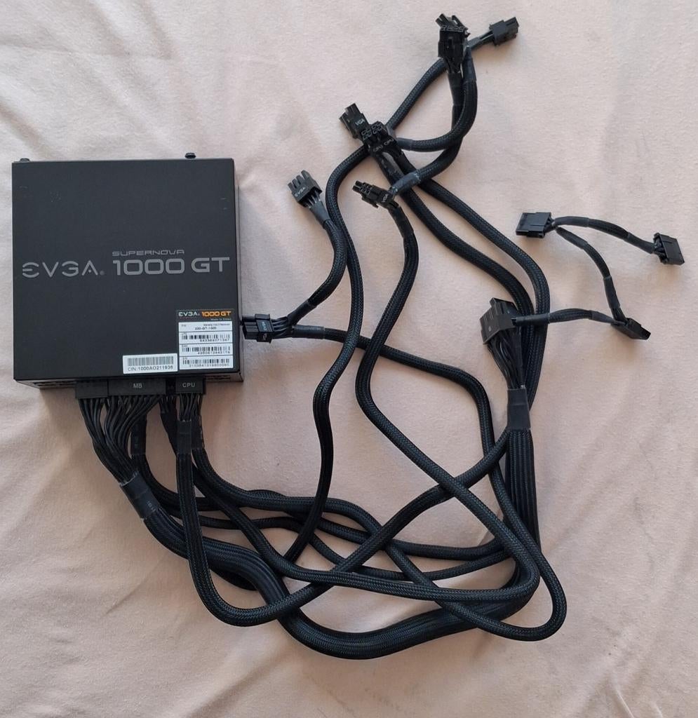 EVGA Supernova 1000 GT 80 plus GOLD comme NEUVE ! ! !, Informatique & Logiciels, Enlèvement
