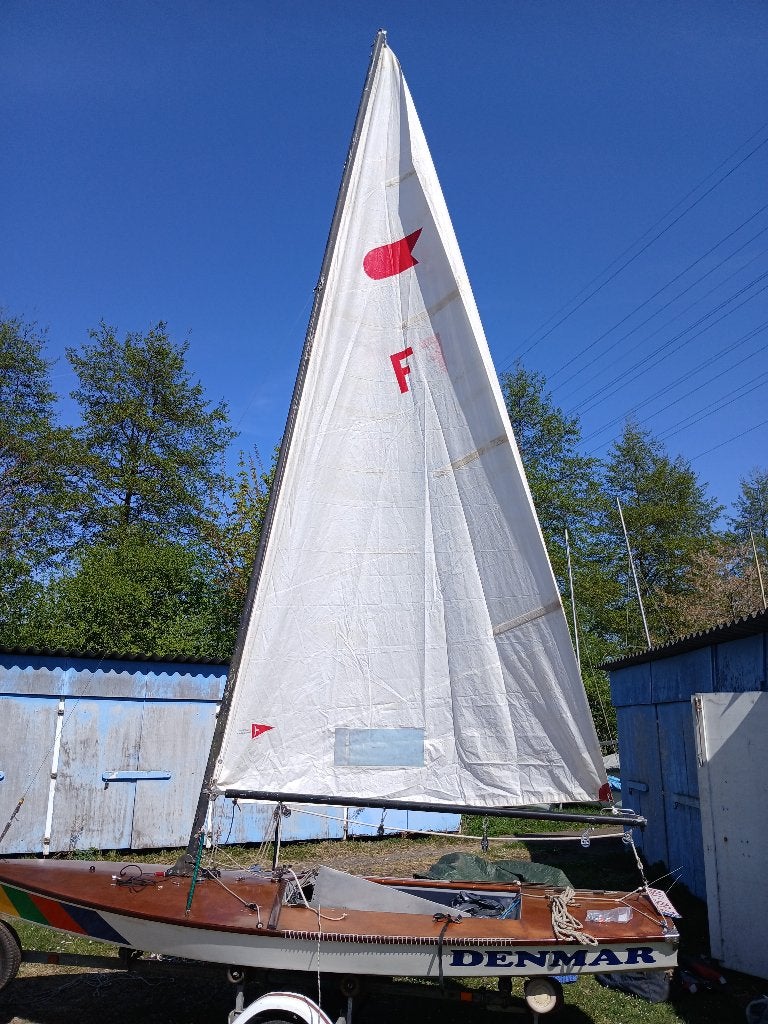 Uniek, volledig in hout GEHULD YOLE, Watersport en Boten, Open zeilboten, 42 m, 12 m, Zo goed als nieuw, Hout