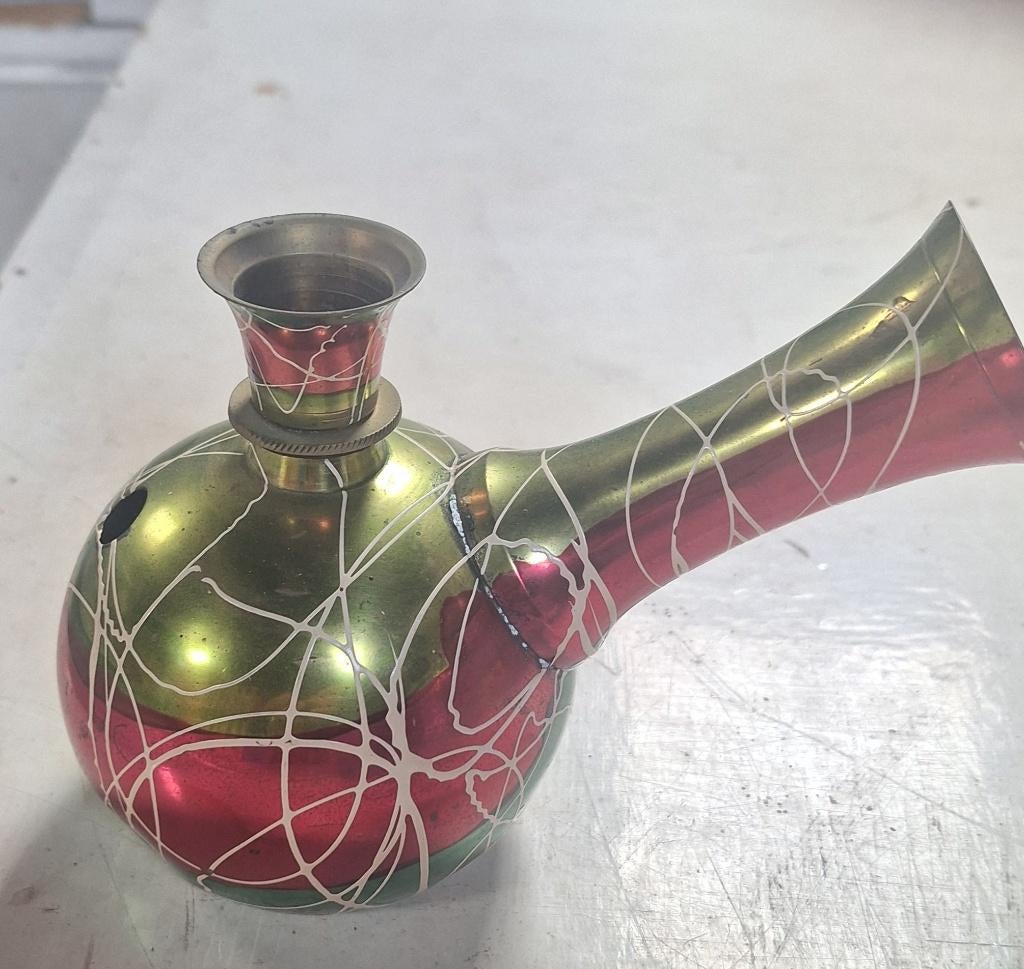 Bong met opvallend druppelpatroon decoratie, Enlèvement ou Envoi, Utilisé, Métal