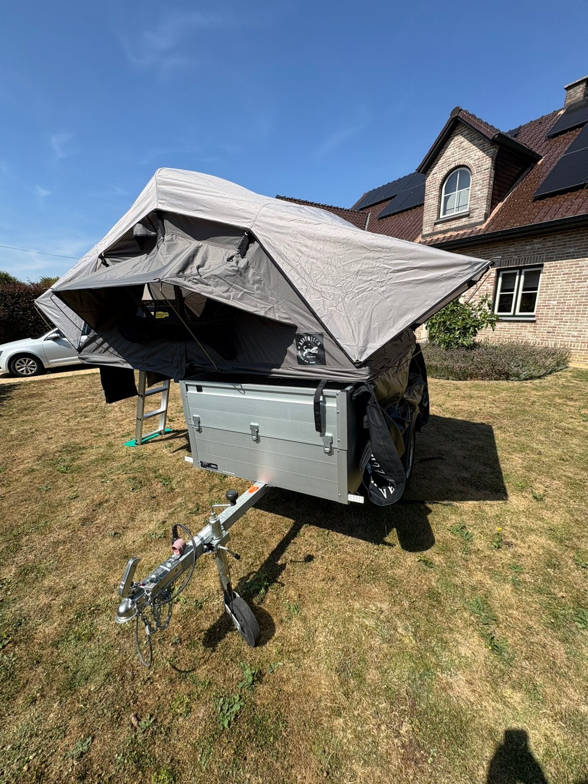 Remorque avec tente de toit, Caravanes & Camping, Tentes, Comme neuf, Enlèvement