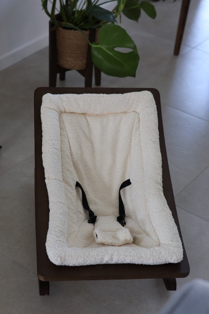 Quax wipper - Rocking Baby Bouncer Bouclé - Cream, Kinderen en Baby's, Gebruikt, Verstelbaar, Wipstoel, Ophalen