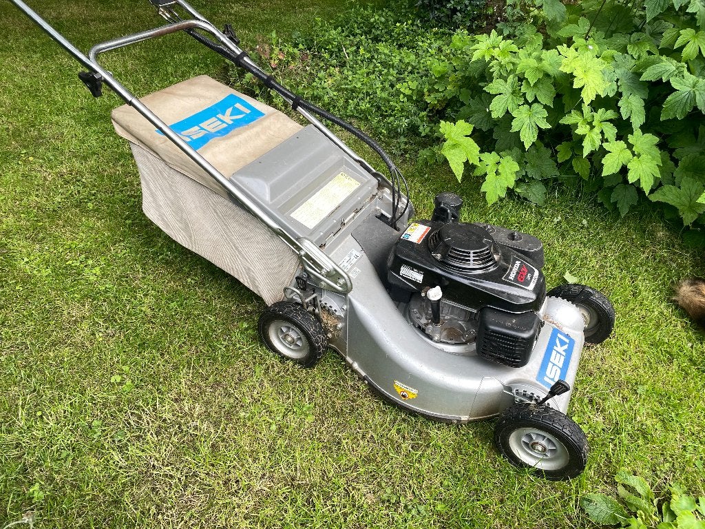 HONDA ISEKI 6SV PRO GETROKKEN GRASMAAIER OP BENZINE, Tuin en Terras, Ophalen, Gebruikt, HONDA, Versnellingen