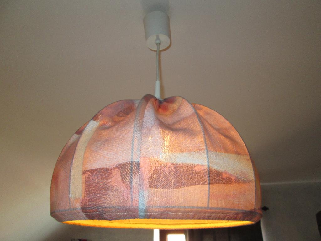 Suspension luminaire, Maison & Meubles, Moins de 50 cm, Comme neuf, Enlèvement, Tissus