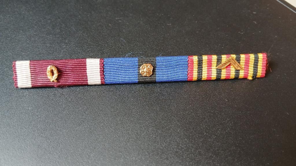 Rijkswacht Medaille Staaf, Verzamelen, Ophalen of Verzenden, Rijkswacht, Lintje, Medaille of Wings