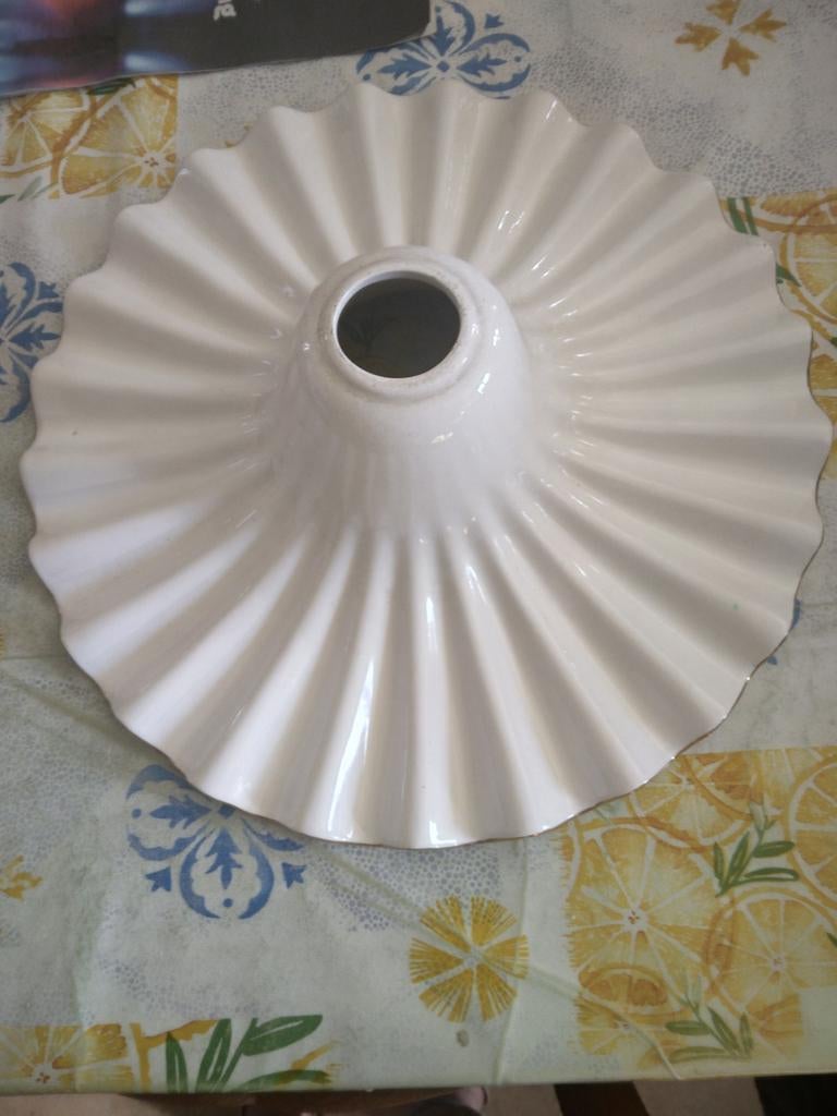 Oude witte porseleinen lampekap, Antiek en Kunst, Ophalen