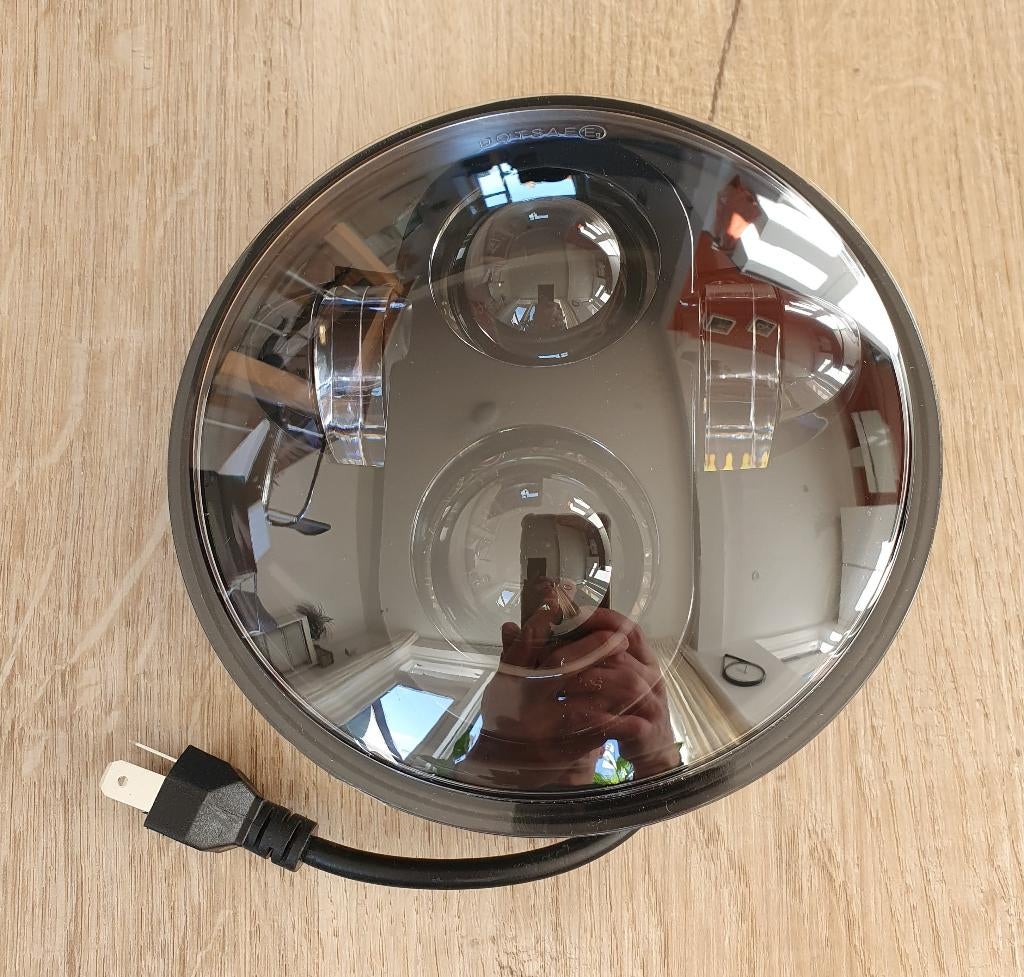 Koplamp lens Harley 5,75" dyna, sportster, softtail, Motoren, Ophalen of Verzenden