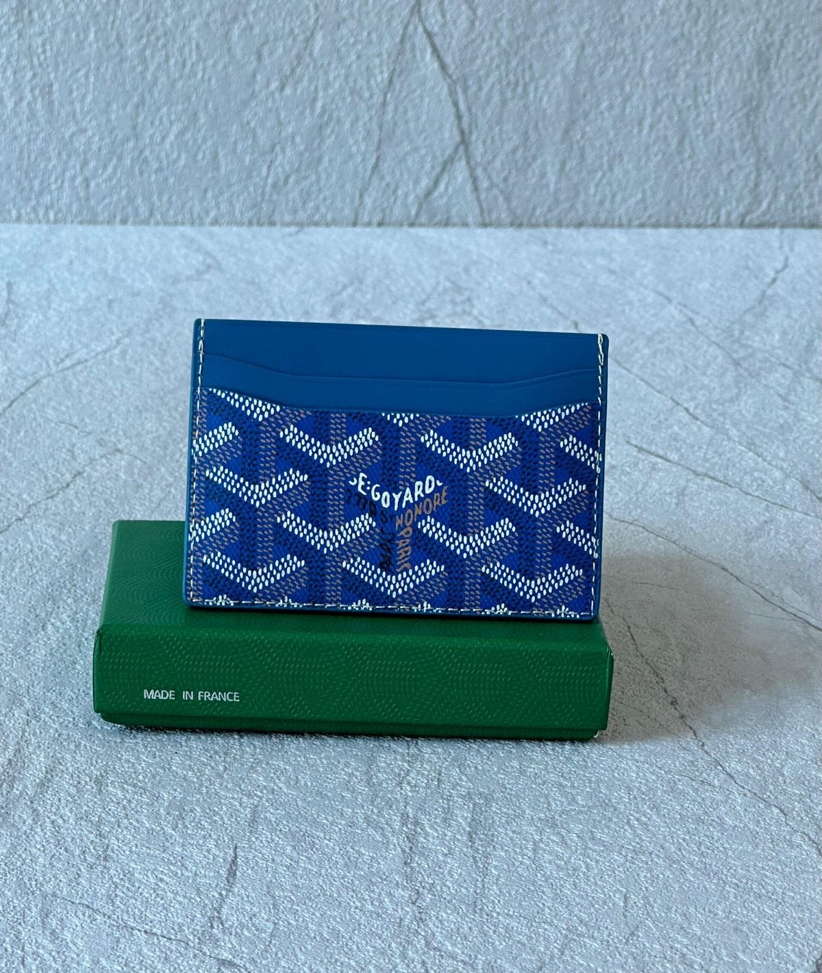 Blue Goyard wallet, Overige merken, Nieuw, Leder, Verzenden