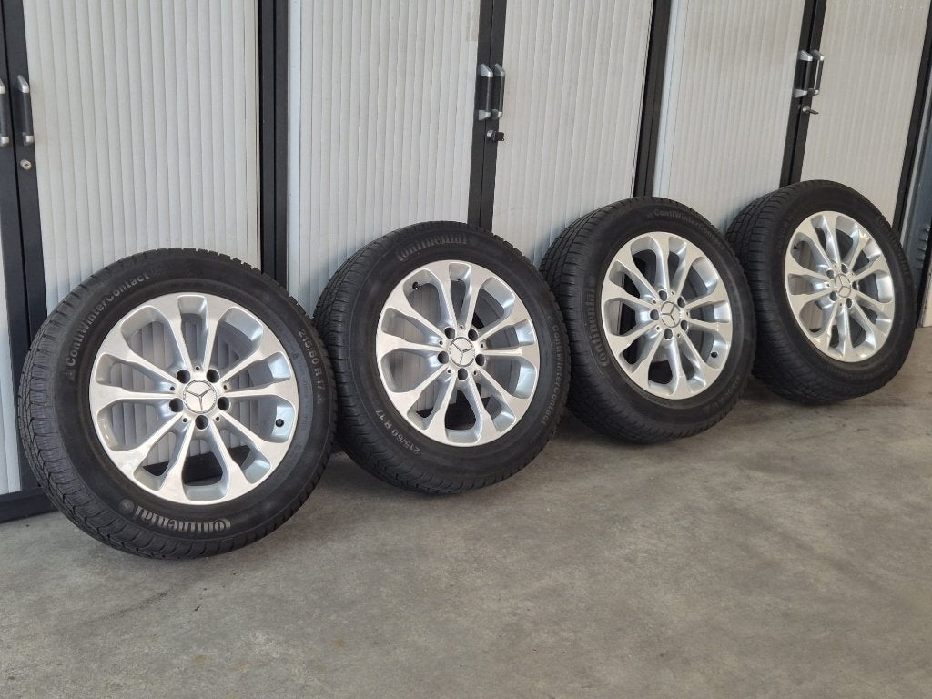 Mercedes GLA OEM velgen 215/60/17*Continental*7mm*WINTER*, Auto-onderdelen, Banden en Velgen, Ophalen, Velg(en), 17 inch, Winterbanden