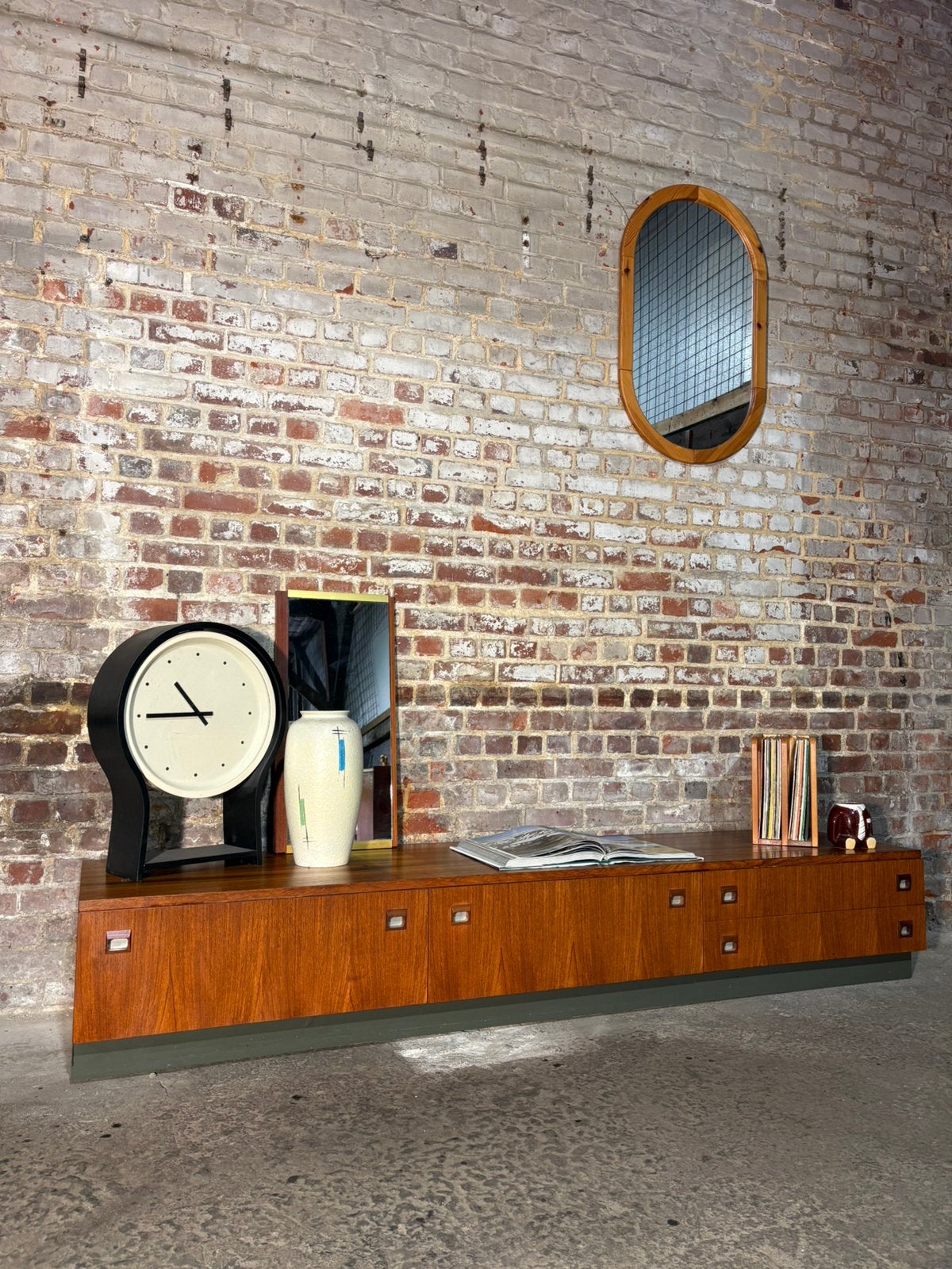 Enfilade / dressoir 2m40 vibtage scandinave teck, Enlèvement, Comme neuf, Teck