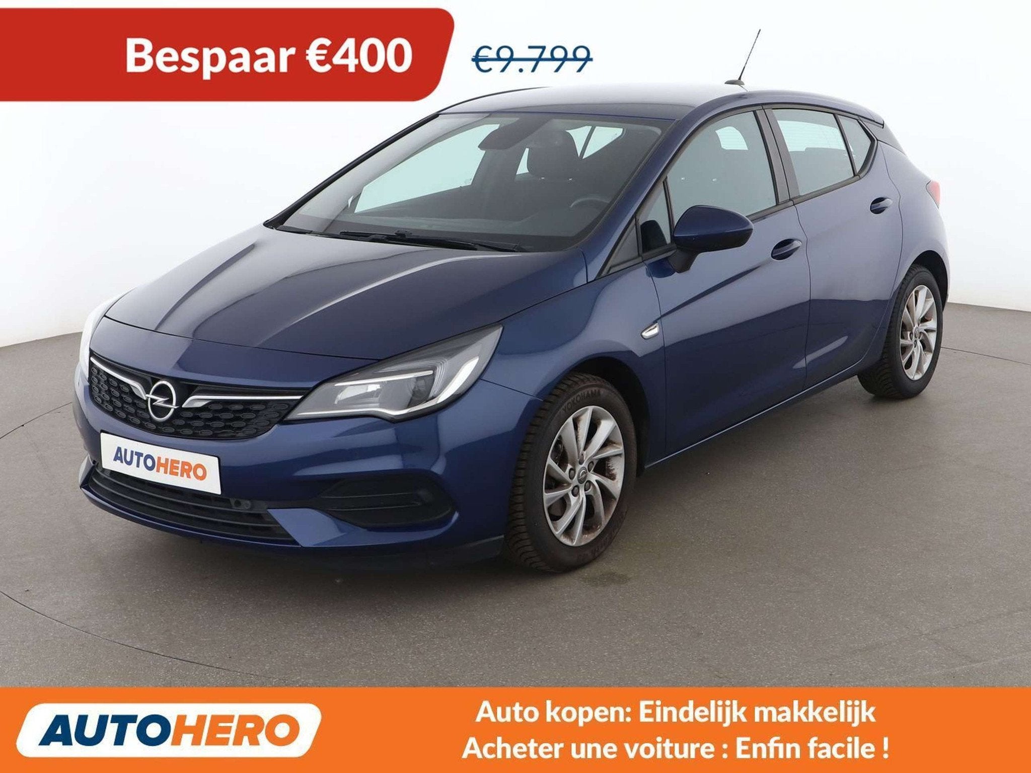 Opel Astra 1.2 Turbo Edition Start/Stop (bj 2020), Auto's, Voorwielaandrijving, Stof, 1199 cc, Blauw