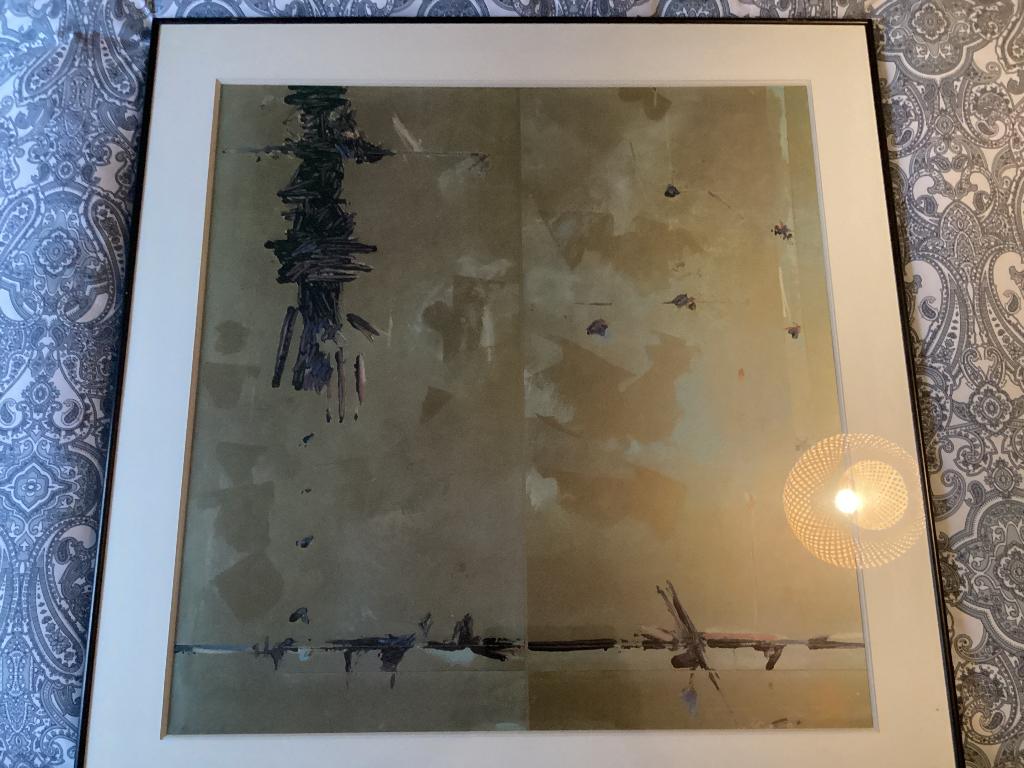 Groot lijst/eigentijds abstract werk, Antiek en Kunst, Kunst | Litho's en Zeefdrukken, Ophalen
