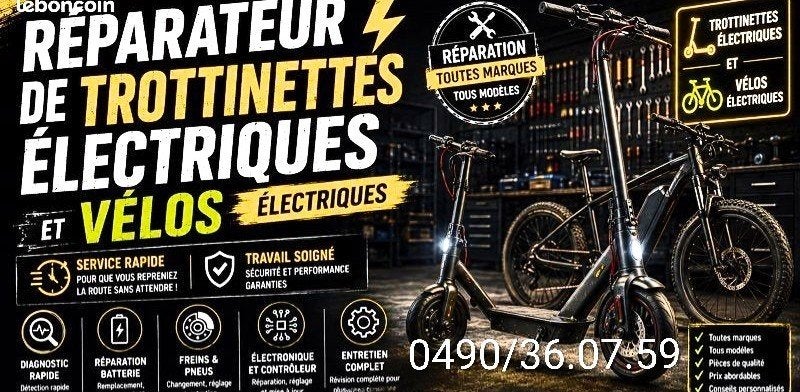 Réparation vélo trotinette ., Vélos & Vélomoteurs