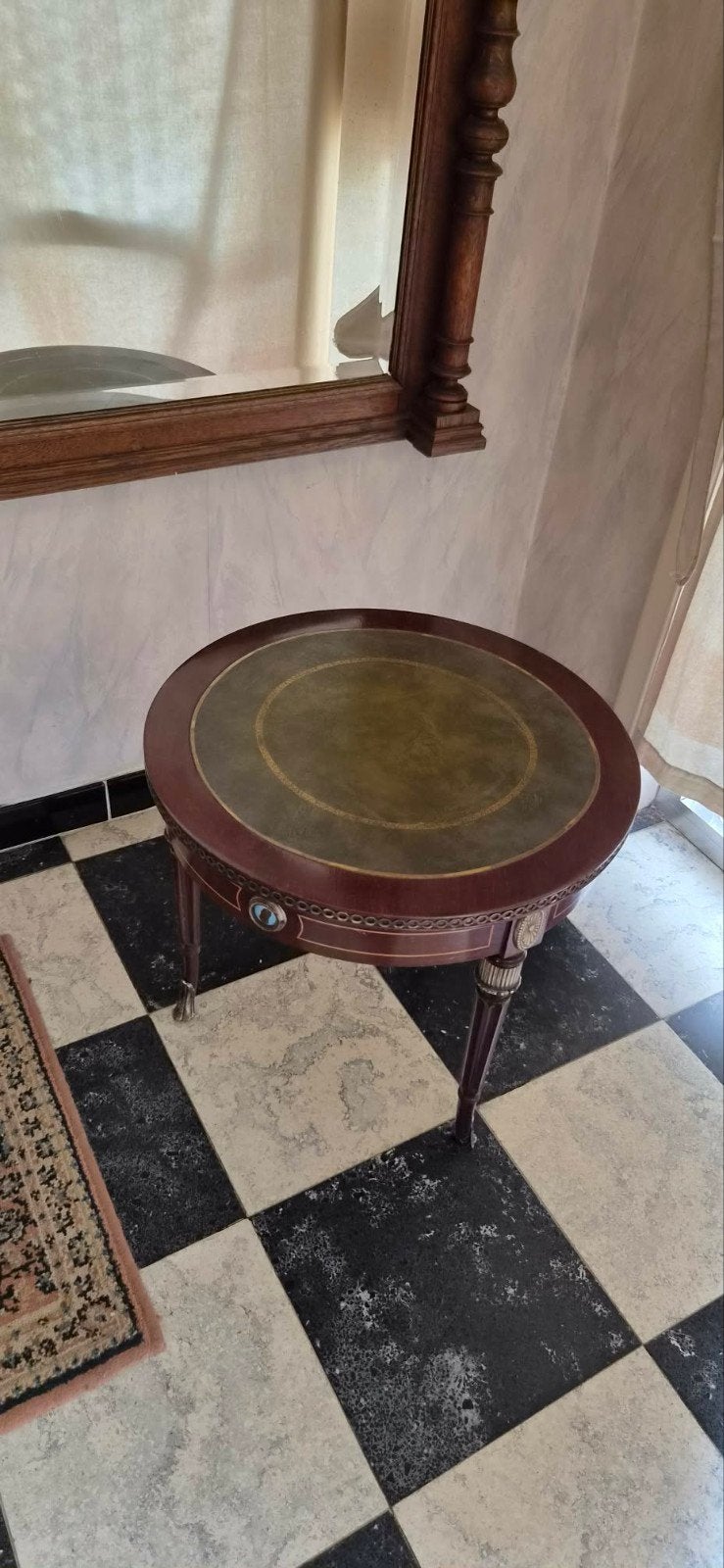 Ronde klassieke bijzettafel Louis XVI / Empire stijl – Ø 50, Ophalen
