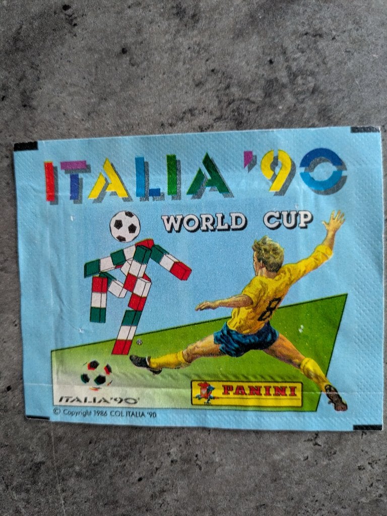 PACK SCELLÉ AVEC AUTOCOLLANTS  COUPE DU MONDE FOOT ITALIE 90, Envoi, Neuf