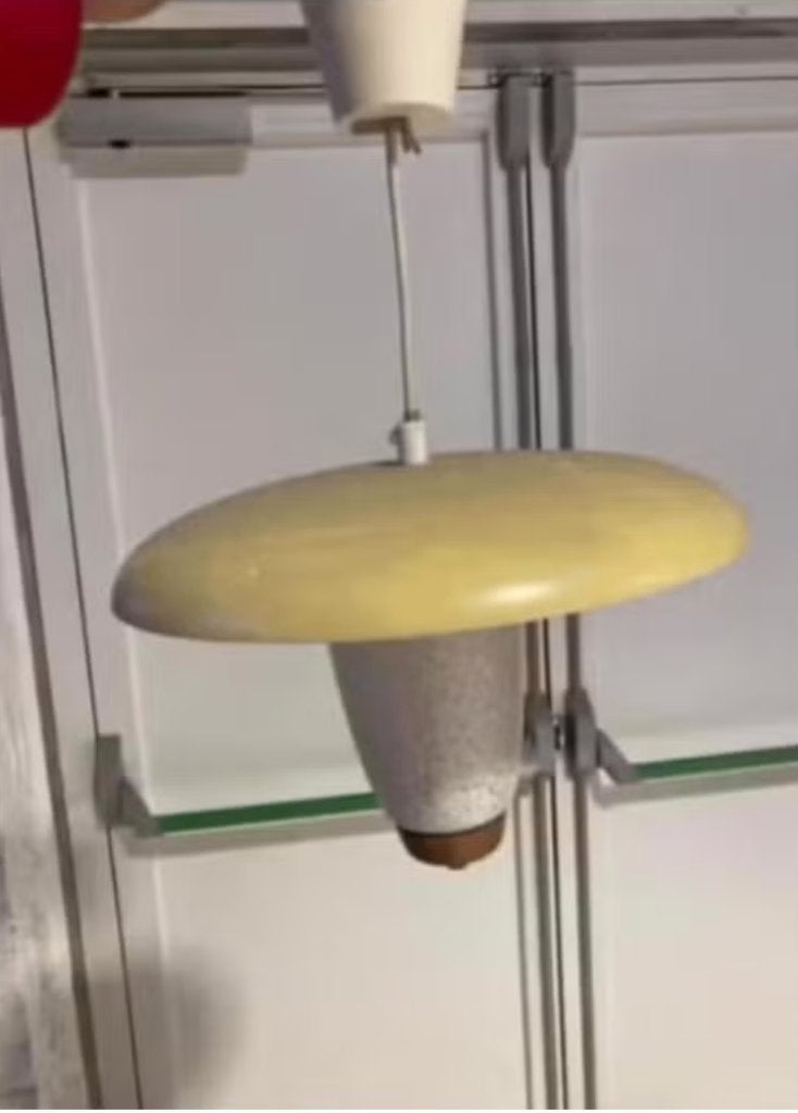 hanglamp, Ophalen, Gebruikt, Glas