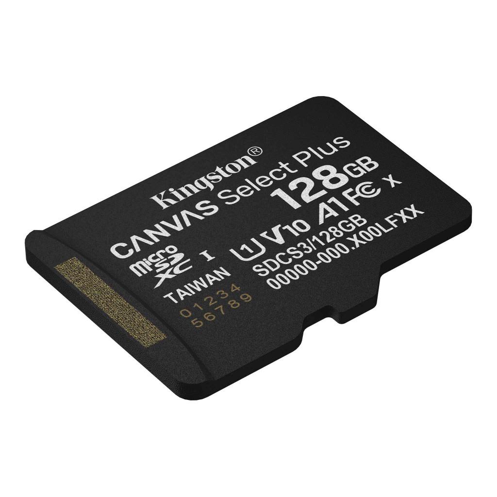 Kingston Canvas Select Plus microSD 128GB, Kingston, Nieuw, Ophalen of Verzenden, Overige
