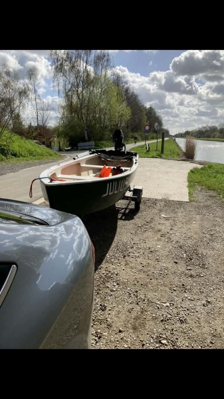 boot 6 persoons, trailer + mercury 6pk + reddingsvesten, Watersport en Boten, Ophalen, Buitenboordmotor