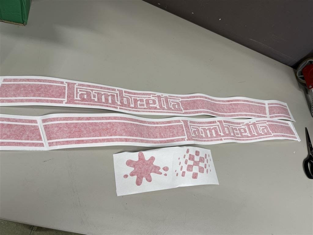 Scooter Racing Stripes Stickers Lambretta v50 V125 v200 spec, Enlèvement ou Envoi