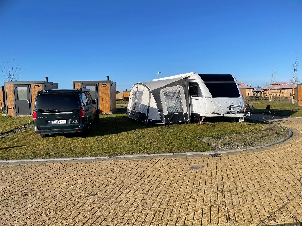 Unico deeltent 500 met kuipgrondzeil, Caravans en Kamperen, Voortenten en Luifels, Ophalen