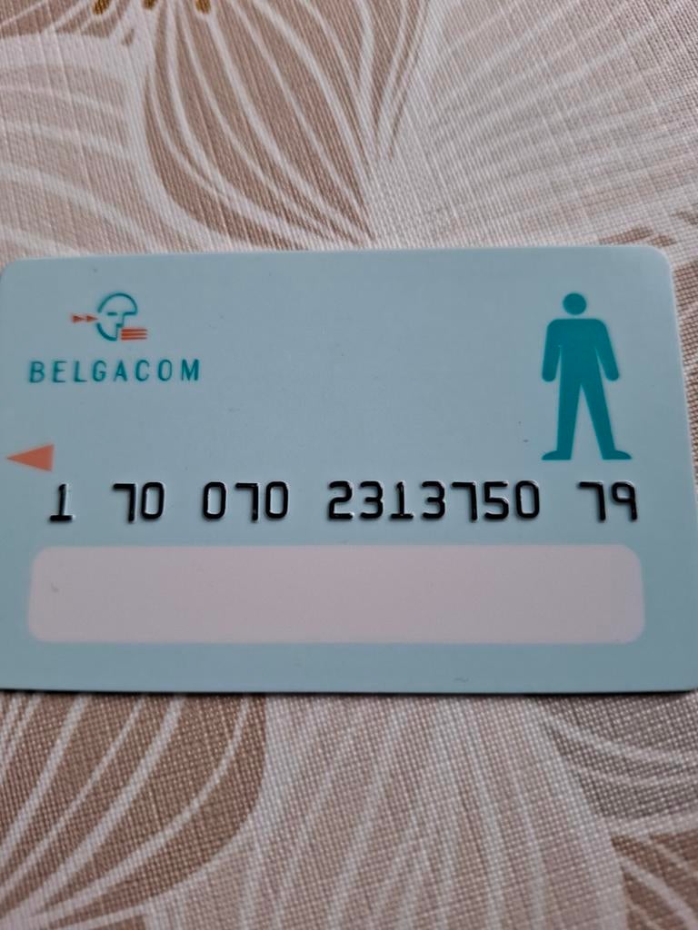 Telefoon kaart voor blinden of Tankkaart? Van Belgacom, Ophalen of Verzenden