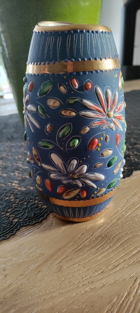 Vase Bleu Hubert Bequet, Ophalen