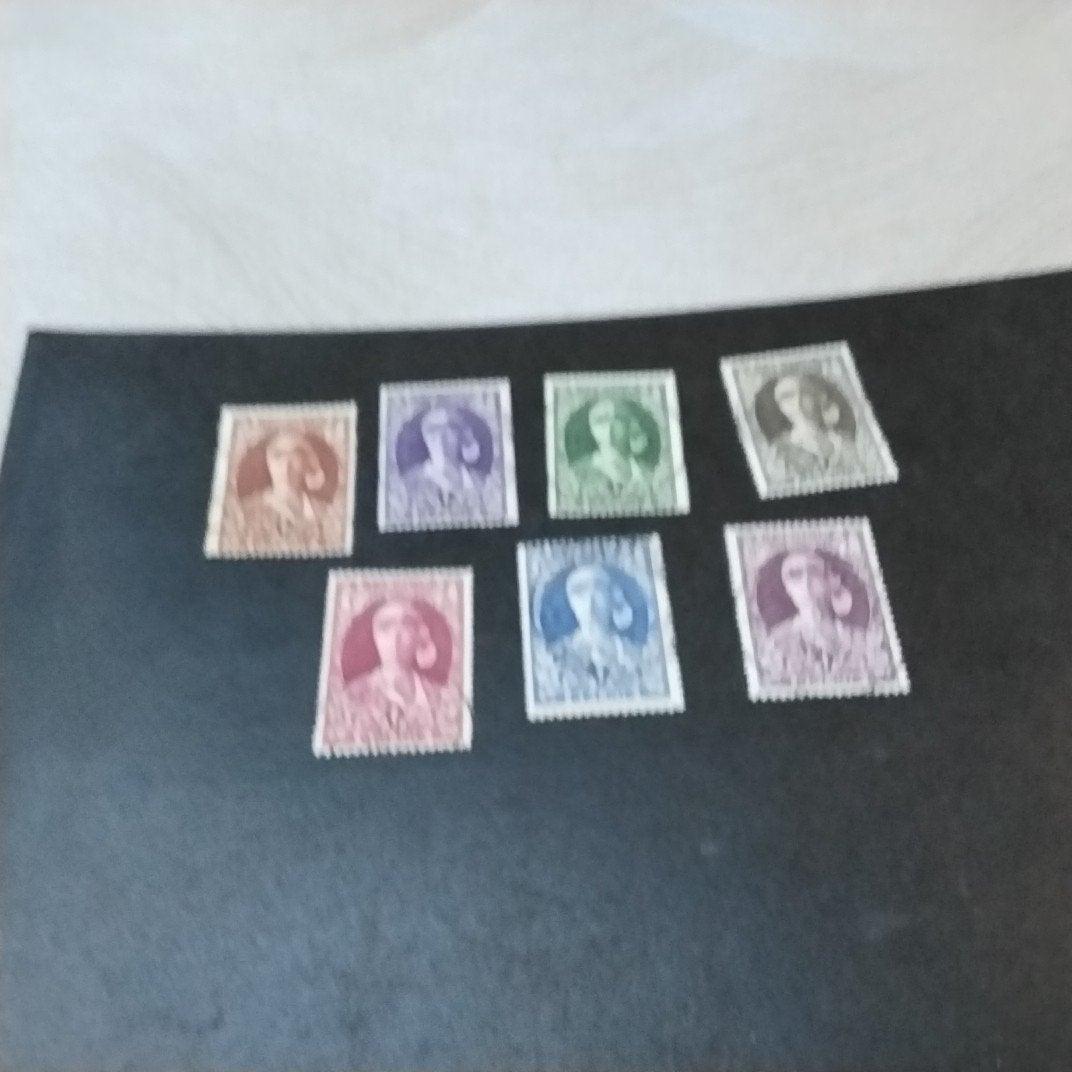 BELGIE 326/332 gestempeld met cote 77,50 €., Ophalen of Verzenden, Gestempeld
