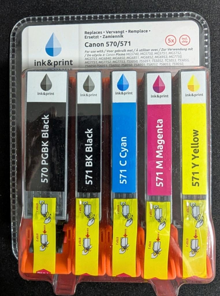 Inktcartridge compatibel met Canon 570/571, Ophalen
