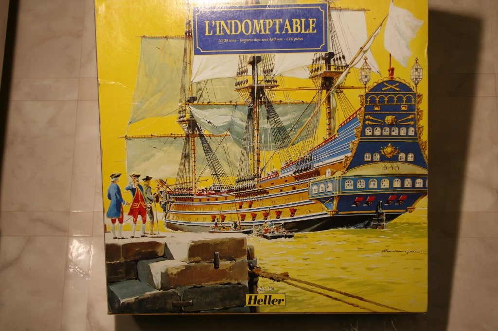 Heller 80846 1/200 bouwdoos zeilschip L'Indomptable, Ophalen of Verzenden, Zo goed als nieuw, 1:50 tot 1:200, Heller