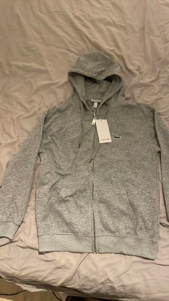 lacoste zipper, Kleding | Heren, Truien en Vesten, Ophalen of Verzenden, Nieuw, Maat 56/58 (XL), Grijs