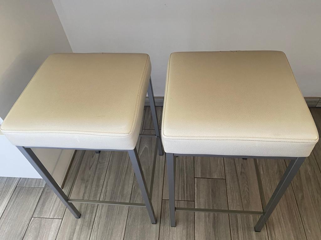 2 hoge keuken barkrukken, Huis en Inrichting, Barkrukken, Ophalen, Gebruikt, 60 tot 90 cm, Metaal