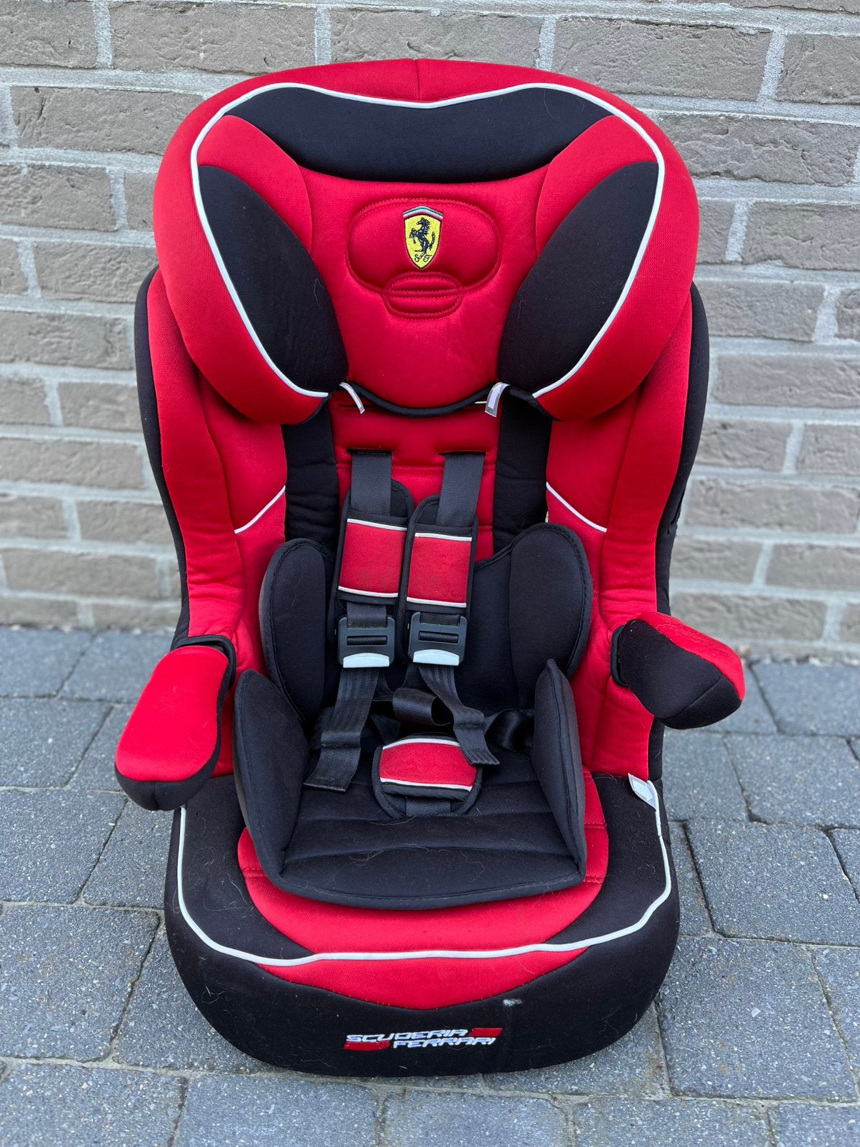 Autostoel Ferrari 1-2-3 meegroei, Kinderen en Baby's, Autostoeltjes, Ophalen, Gebruikt