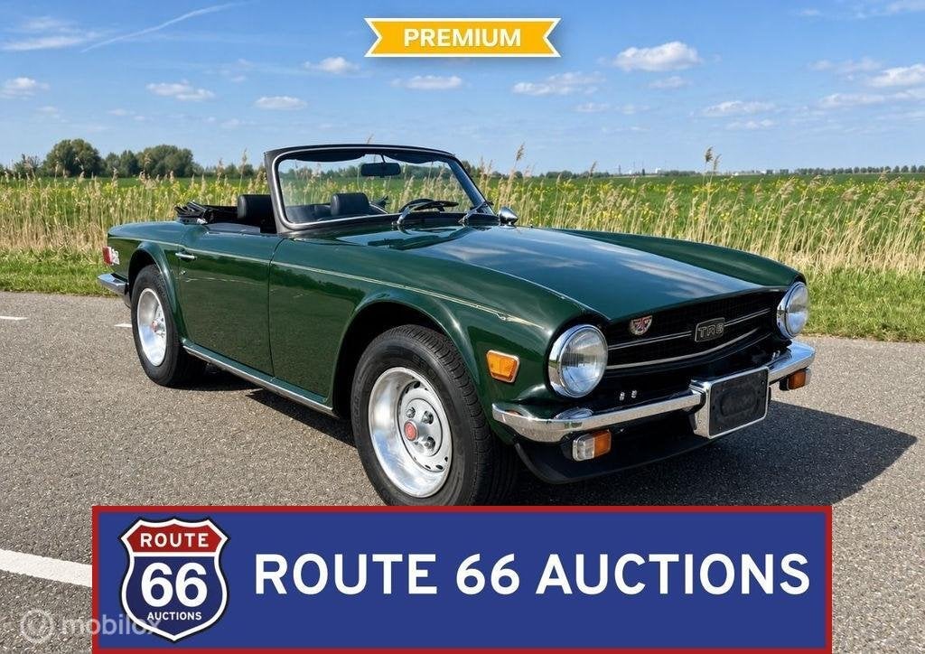 Triumph TR6 | 1976 | Route 66 Auctions, Autos, Achat, Entreprise, Boîte manuelle, Triumph