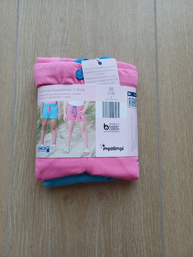 NIEUW set sweatshorts maat 92 Impidimpi, Enfants & Bébés, Vêtements enfant | Taille 92, Enlèvement ou Envoi, Impidimpi, Fille