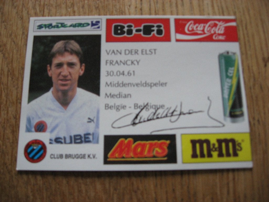 Club Brugge Van Der Elst Francky Assubel, Verzamelen, Ophalen of Verzenden, Nieuw, Poster, Plaatje of Sticker