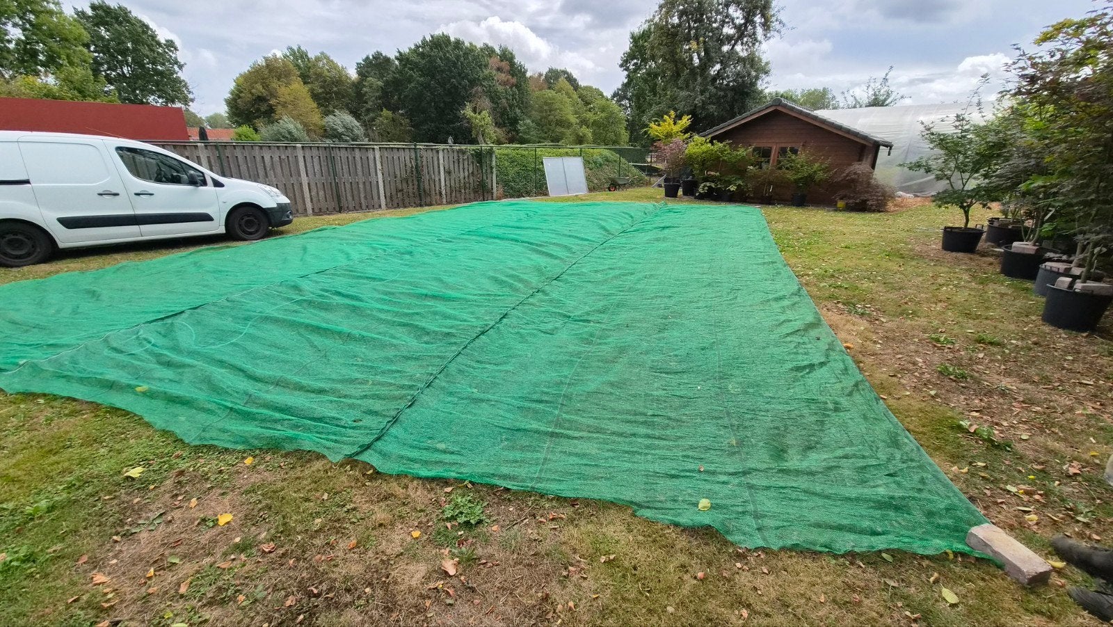 Schaduwdoek 40% 13m x 10m, Ophalen