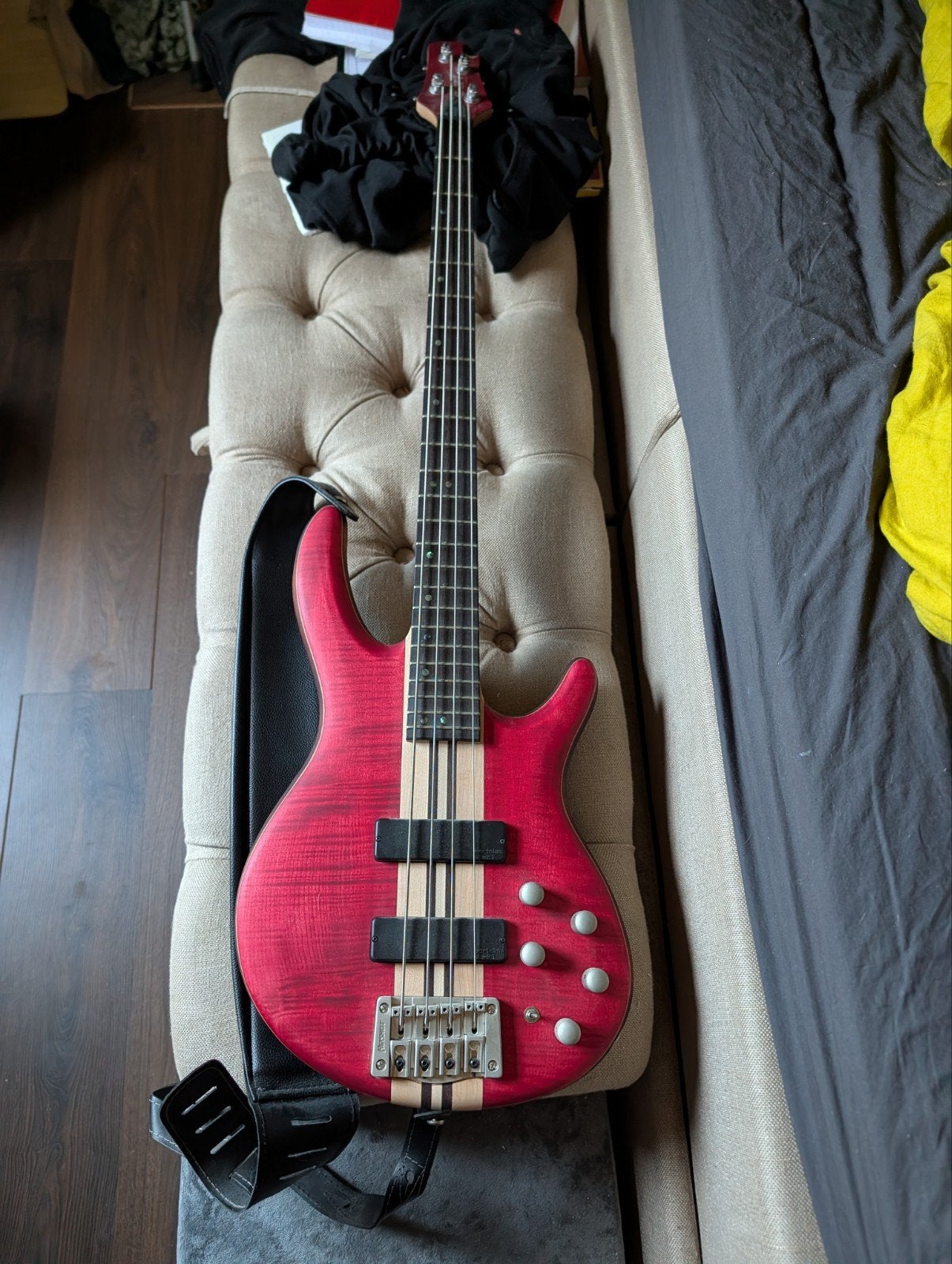 Cort A4 Plus FMMH OPBC basgitaar, Muziek en Instrumenten, Ophalen of Verzenden, Zo goed als nieuw, Elektrisch