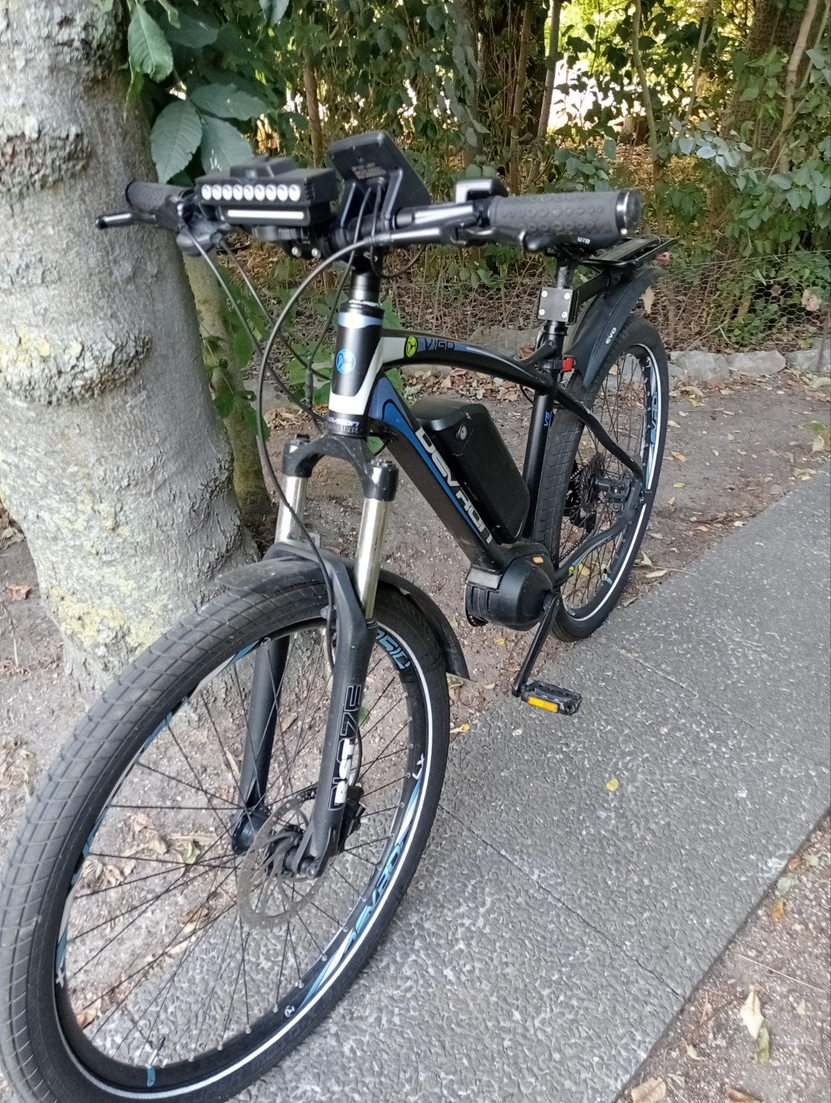 electrische mtb Devron, Ophalen