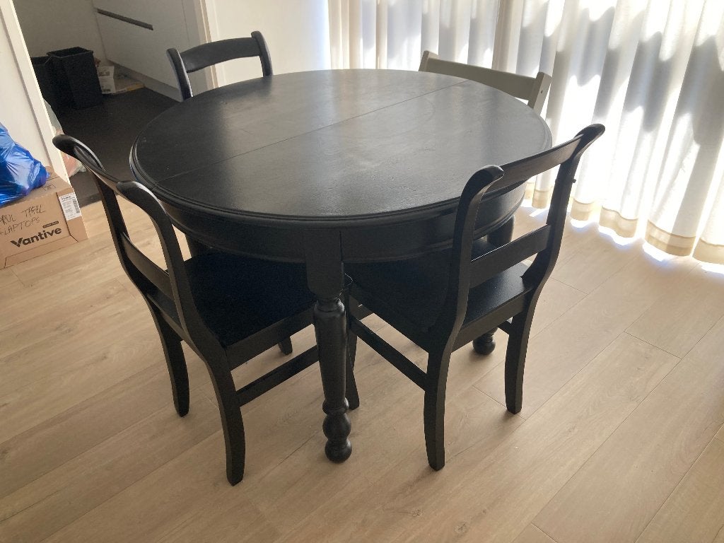 Tafel, Huis en Inrichting, Ophalen, Gebruikt, Rond, Eikenhout