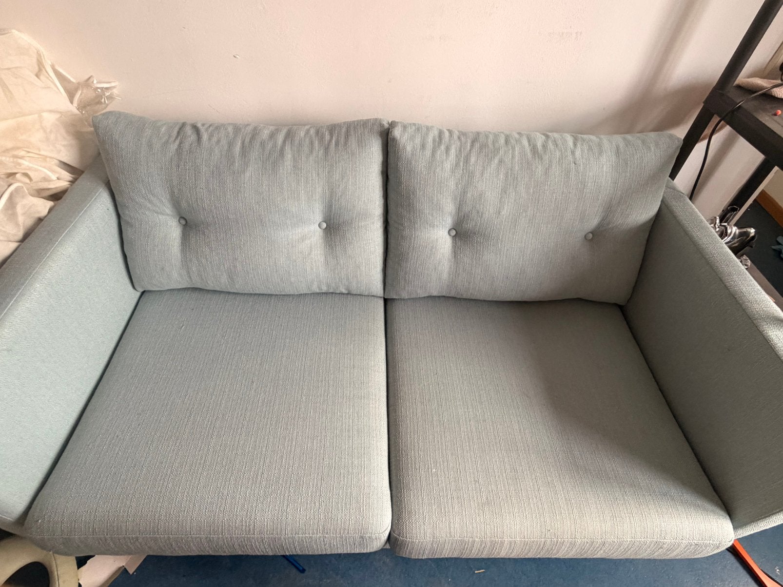 Canapé bleu-gris, Enlèvement, Comme neuf