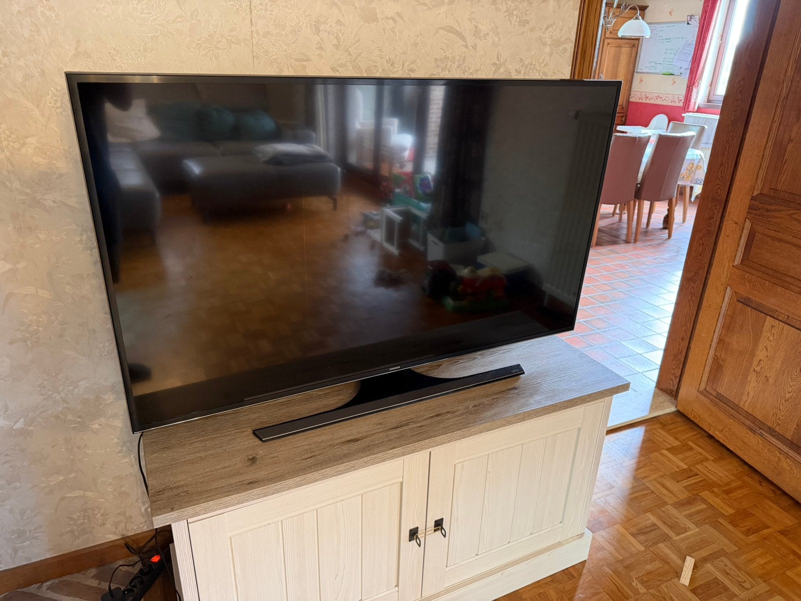 Samsung UHD 55 inch, Ophalen of Verzenden, Zo goed als nieuw, Samsung