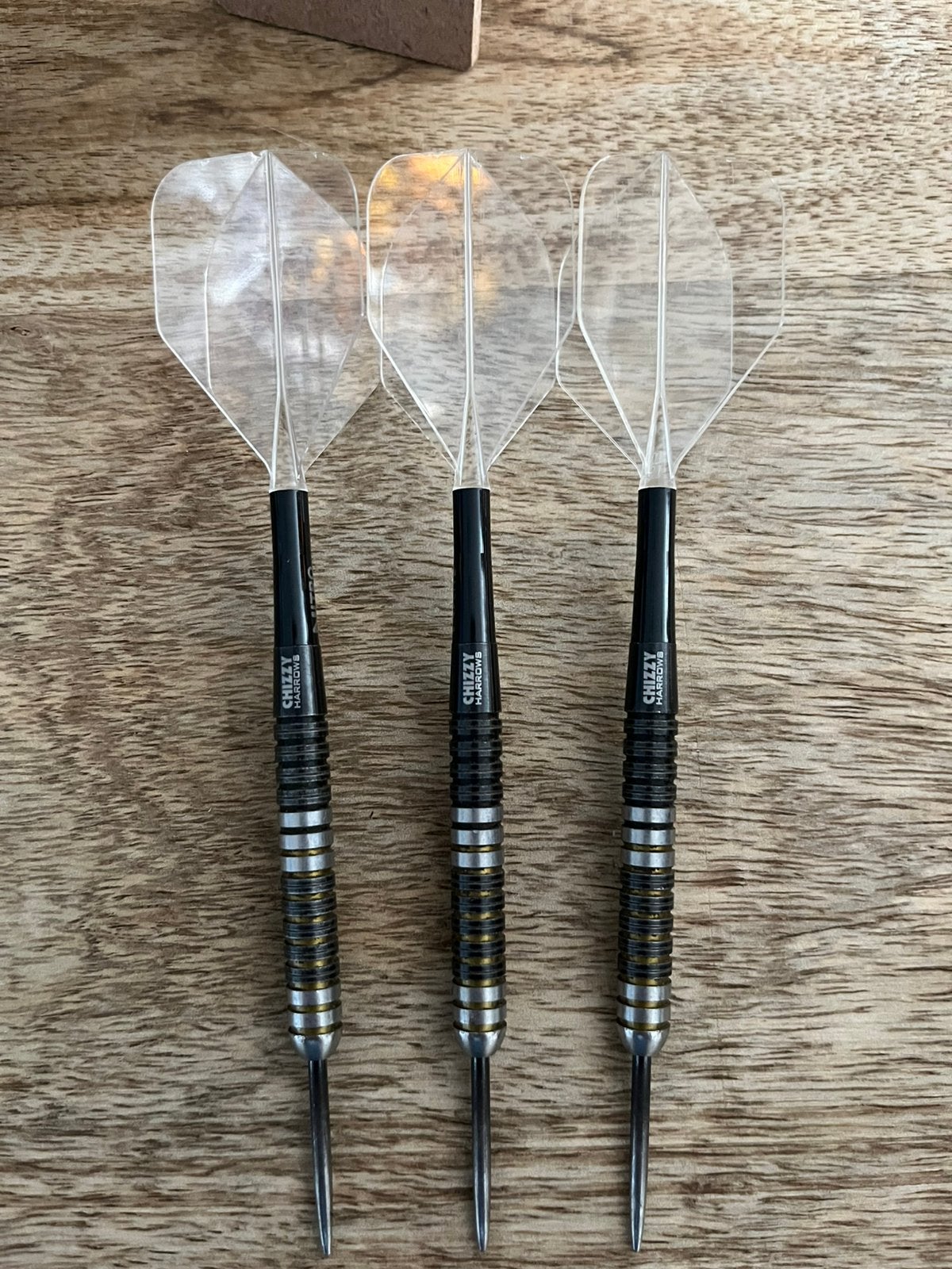 Harrows Chizzy steel-tip darts, Sport en Fitness, Darts, Ophalen, Gebruikt, Pijlen