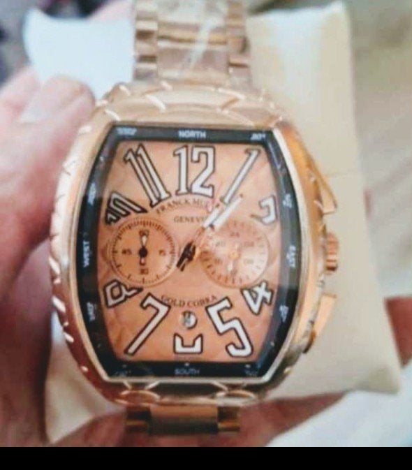 Montre Frank Müller pour homme, or rose, toutes fonctions fo, Autres marques, Enlèvement ou Envoi, Acier, Acier