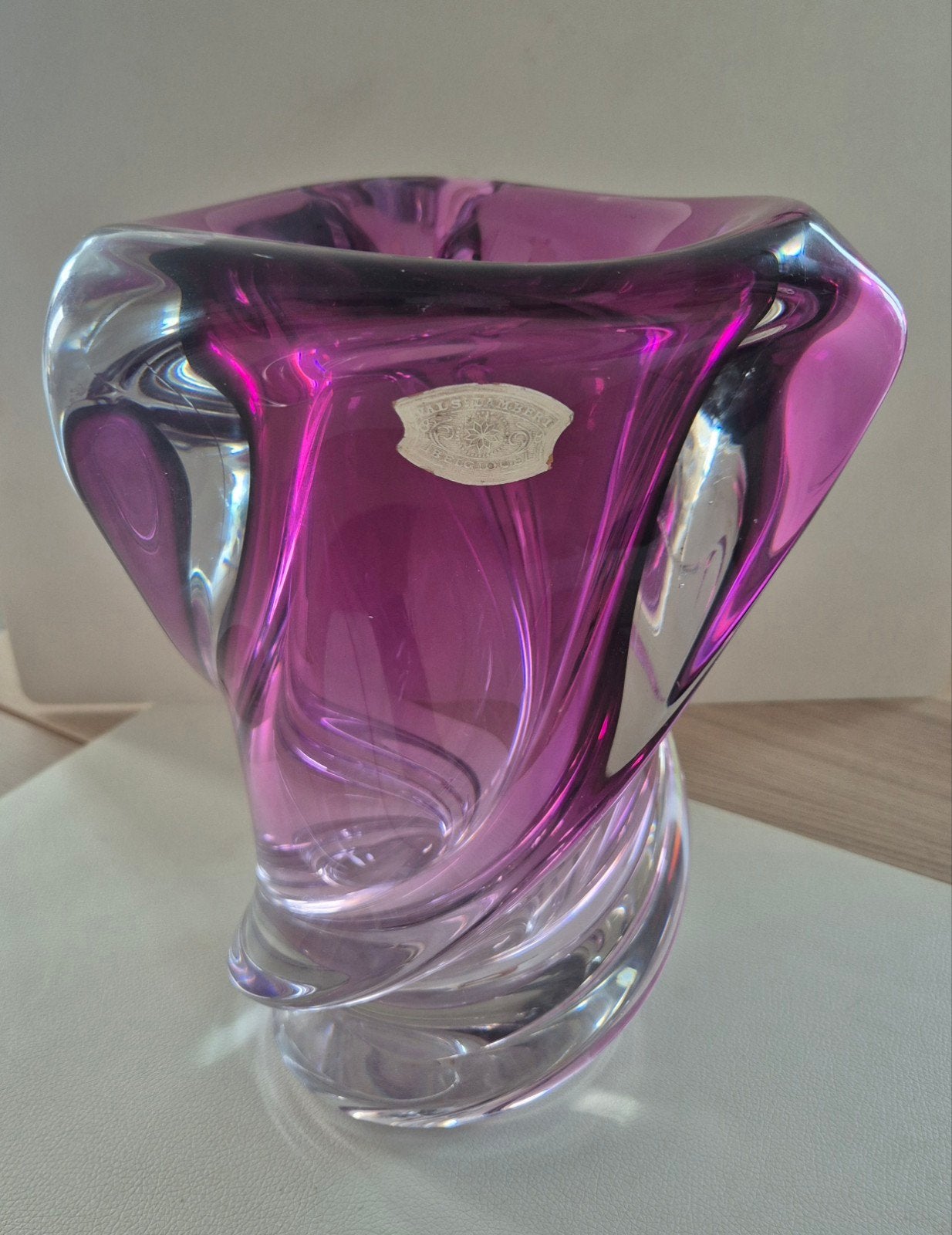 Vase Val Saint Lambert., Ophalen of Verzenden