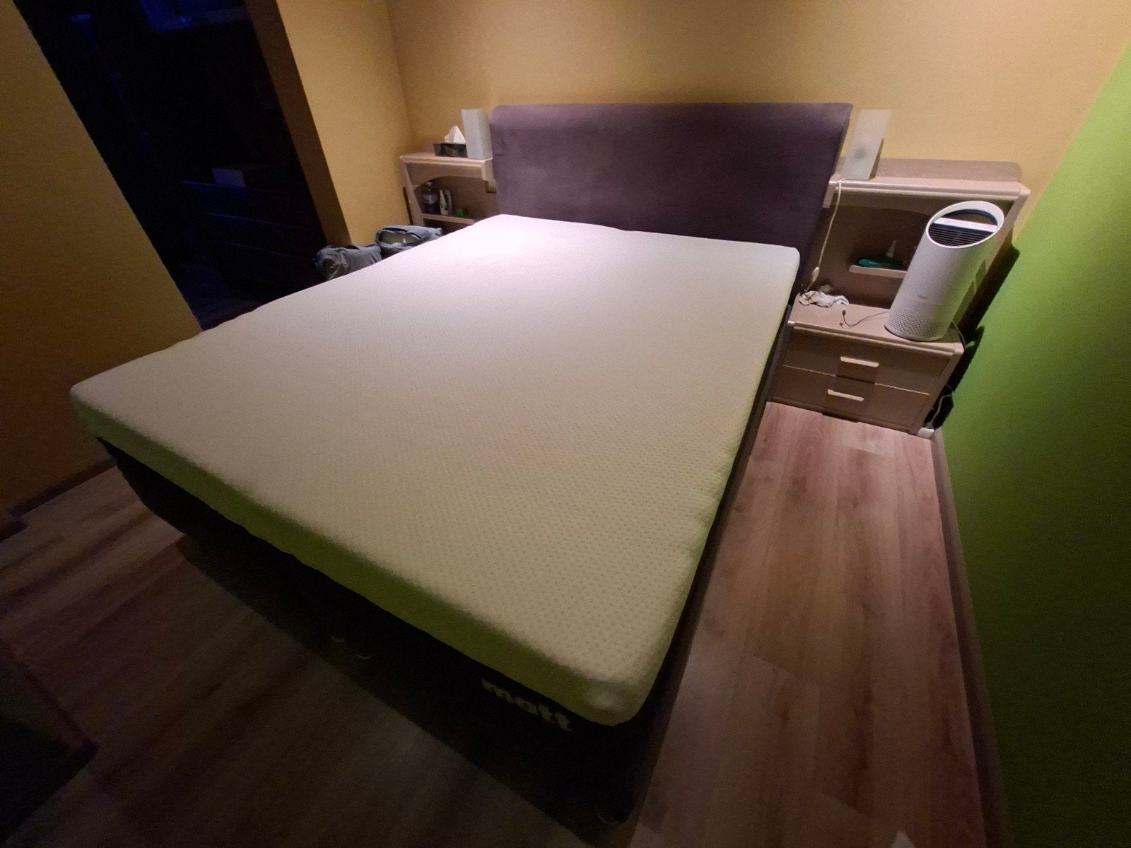 Boxspring met Matts sleeps matras, Huis en Inrichting, Slaapkamer | Bedden, Ophalen