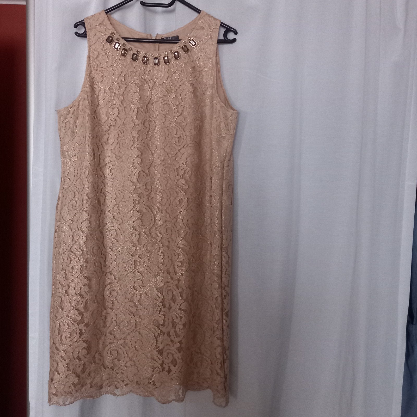 jurk kleedje, Taille 42/44 (L), Vera mont, Beige, Enlèvement