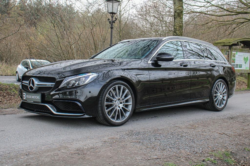 Mercedes-Benz C 63 AMG break, Auto's, Automaat, Achterwielaandrijving, Zwart, Bedrijf