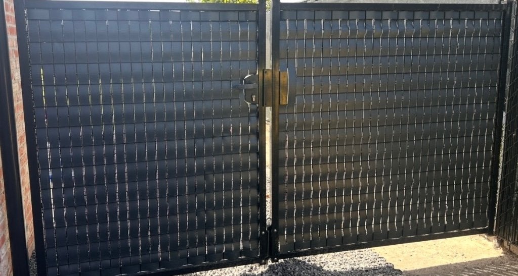 Tuinpoort zwart, Tuin en Terras, Ophalen, Gebruikt, 100 tot 150 cm, IJzer